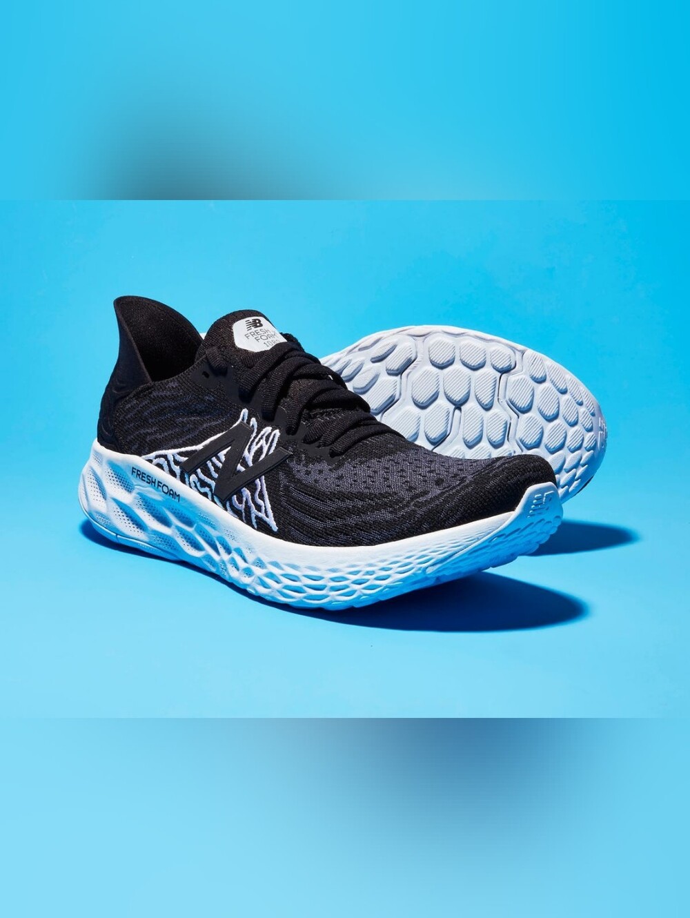 New Balance Fresh Foam 1080v10 running shoes in the "Black/Steel" Women's Size 9